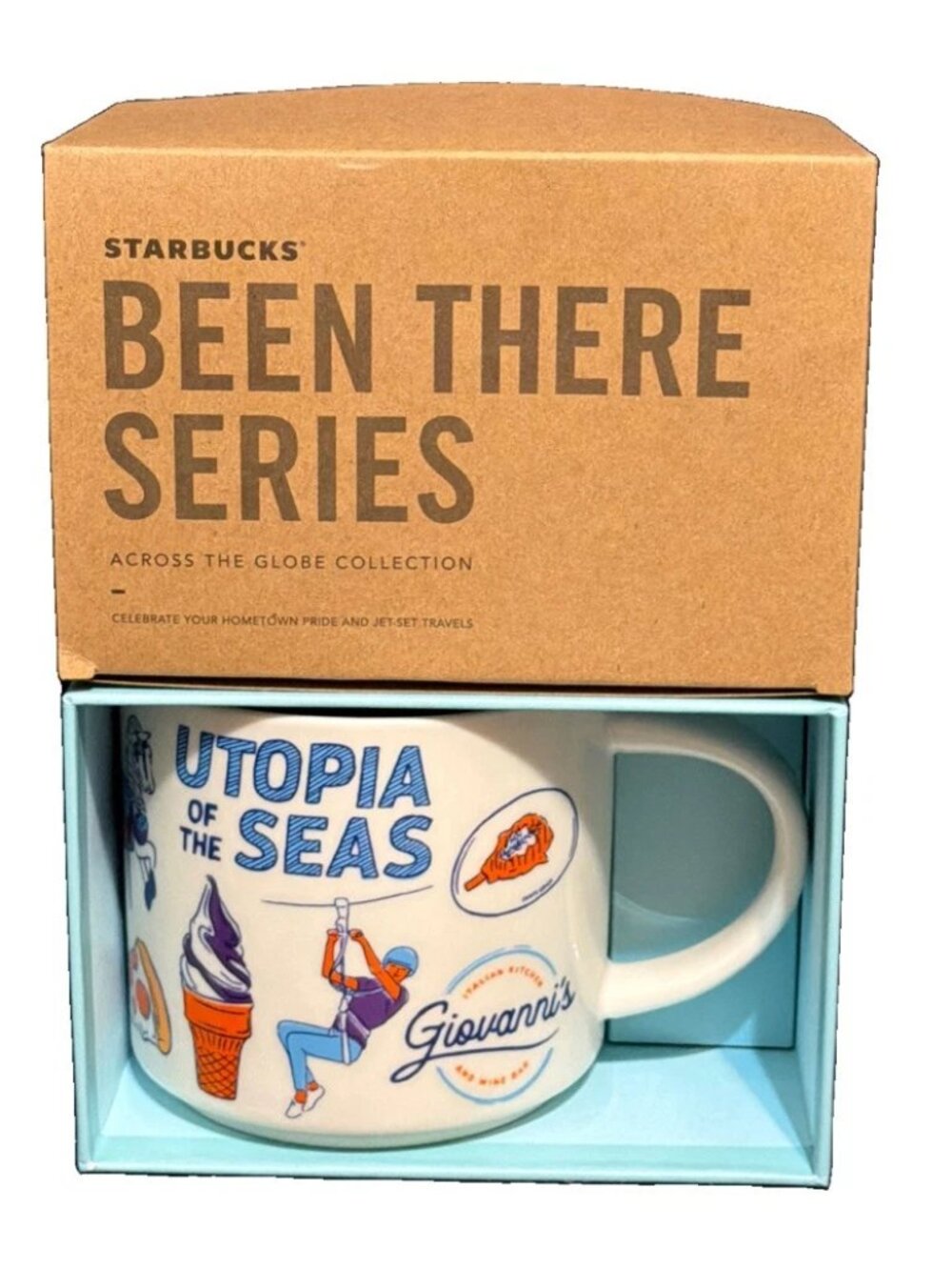 Starbucks "Been There" Series Utopia of the Seas Ceramic Coffee Cup Mug 14oz NEW